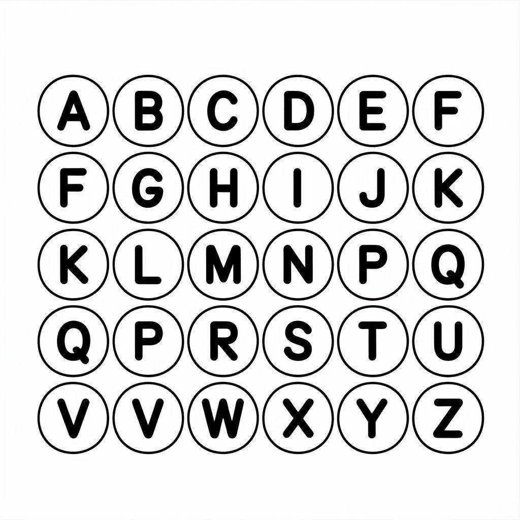 Alphabet Pop It Board