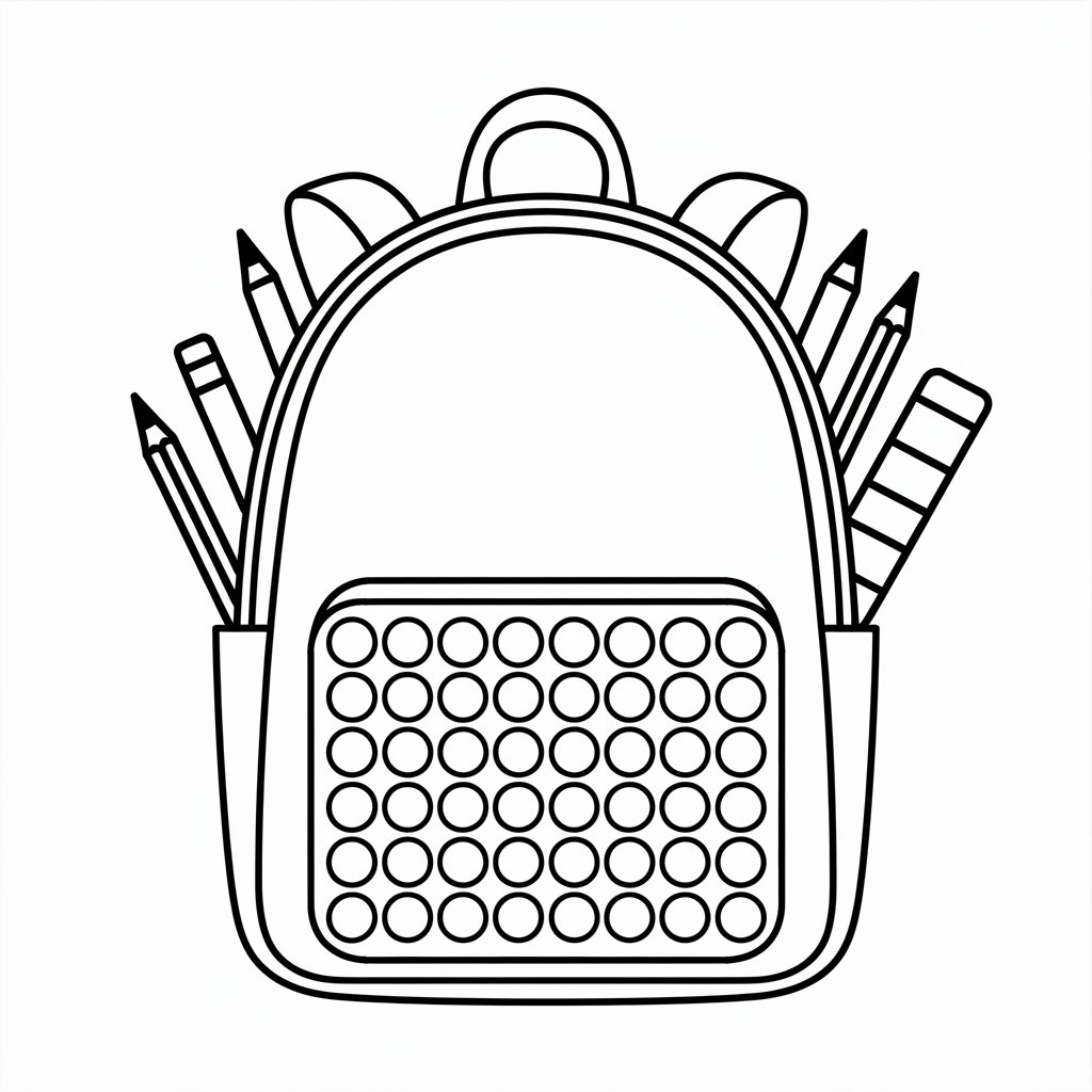 Backpack Pop It Design