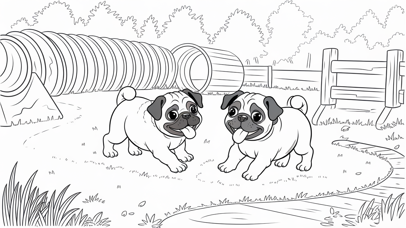 Bingo and Rolly Ready for Fun