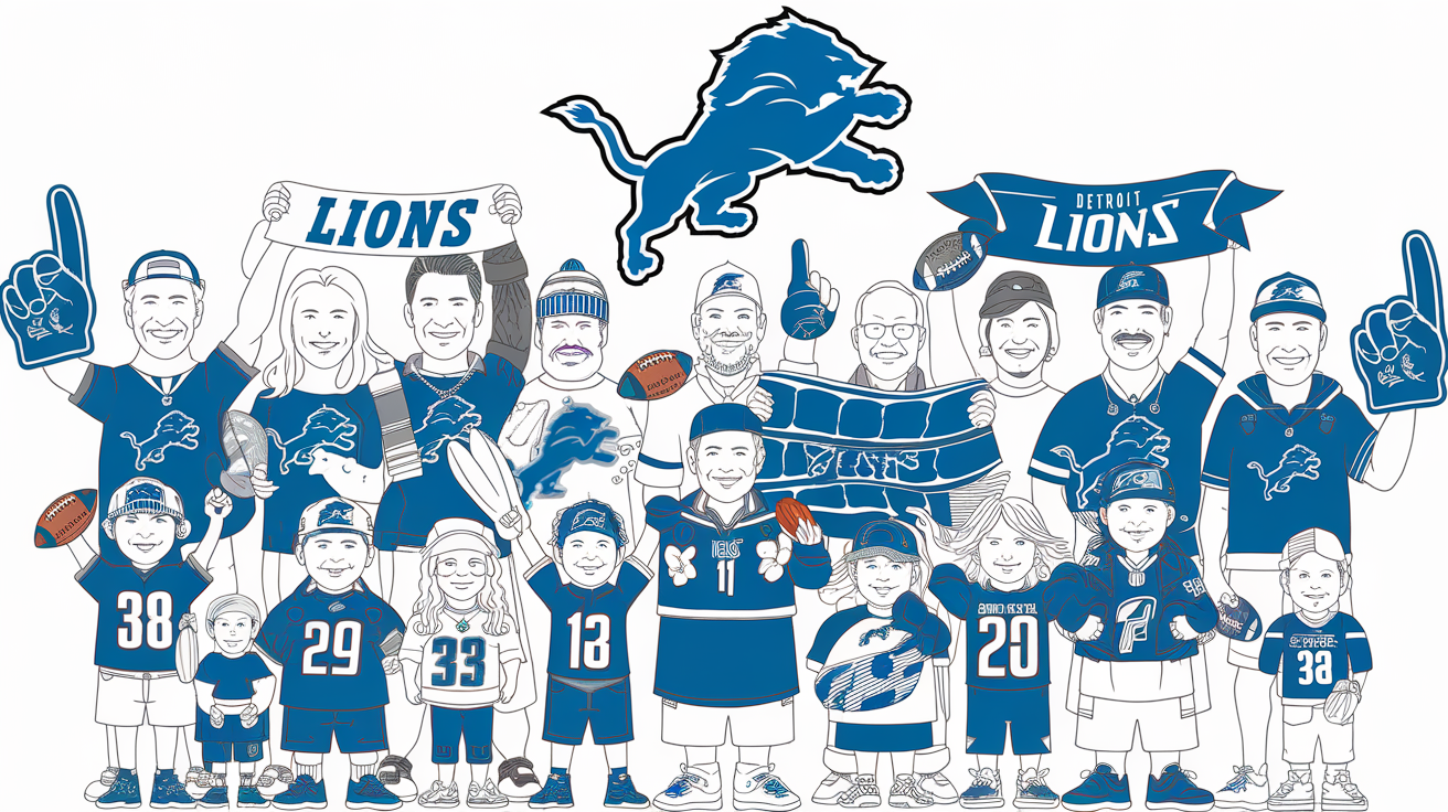 Detroit Lions Coloring Pages for All Ages