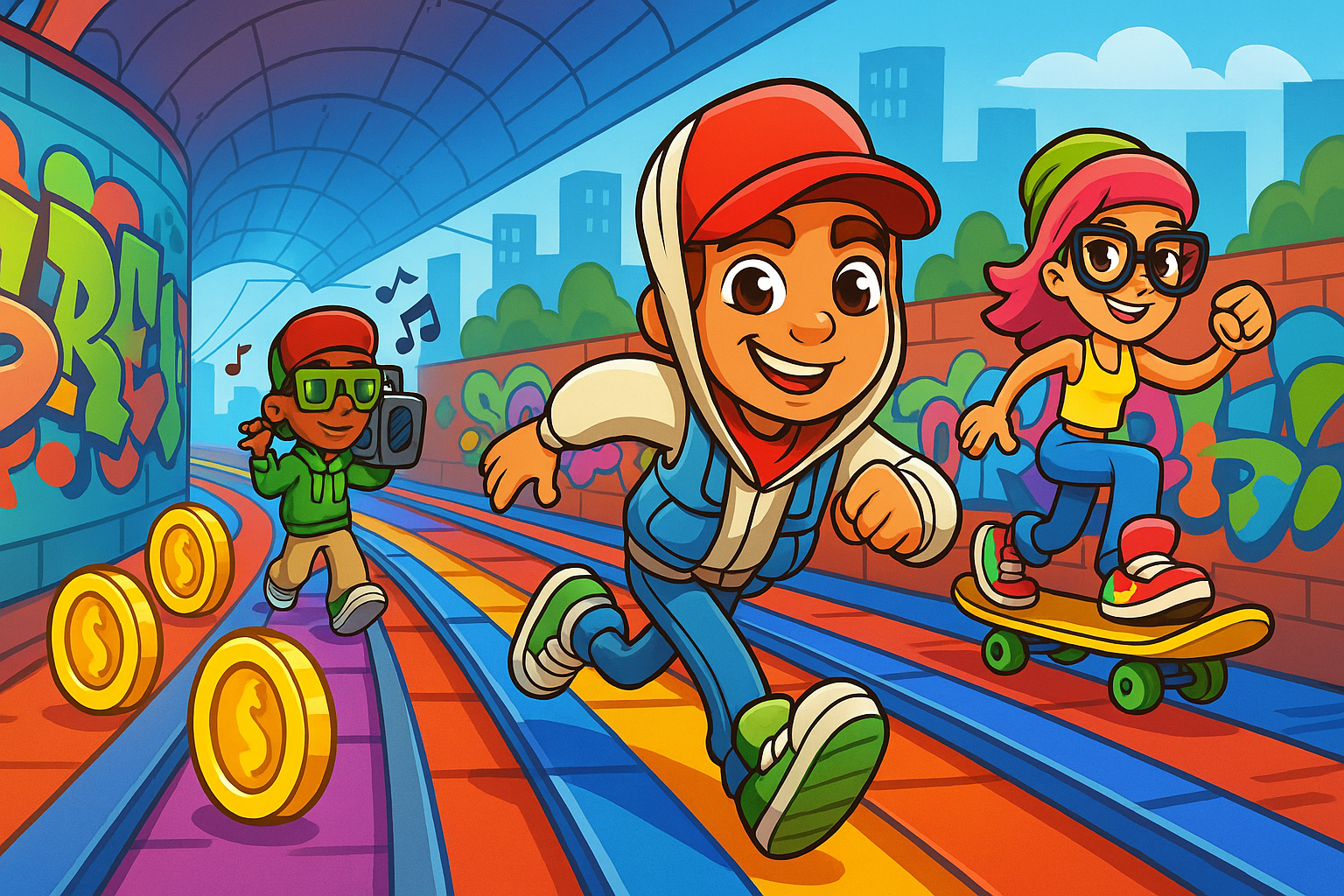 Fun Subway Surfers Coloring Sheets to Try