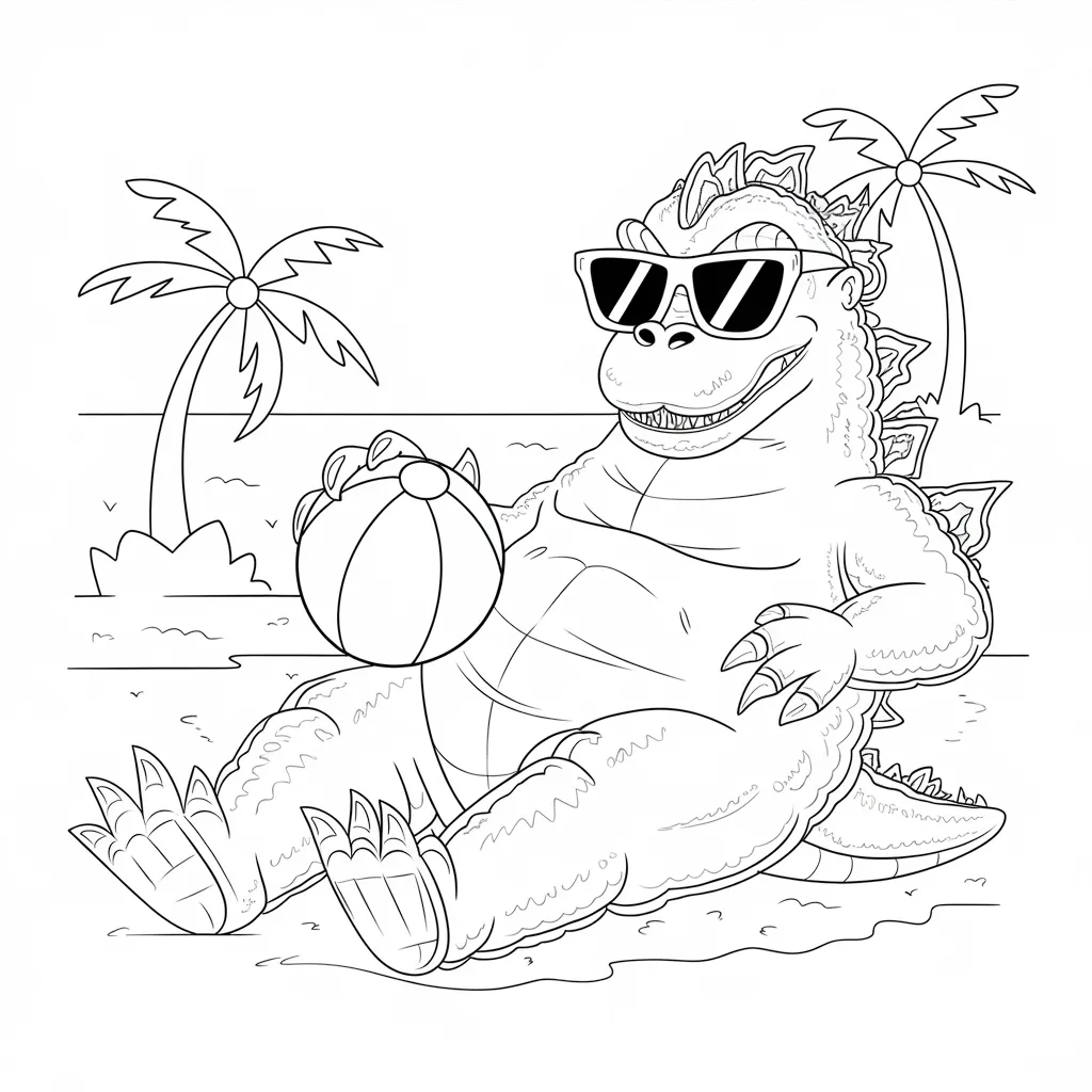 Godzilla_Beach_Vacation_Scene