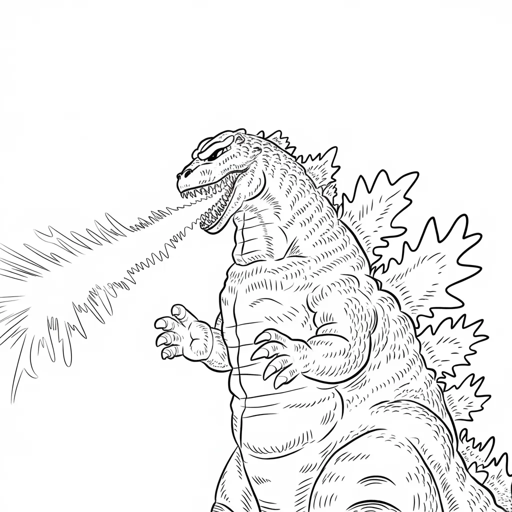 Godzilla_Breathing_Atomic_Fire