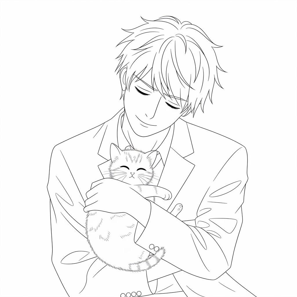 Gojo_Holding_a_Cat