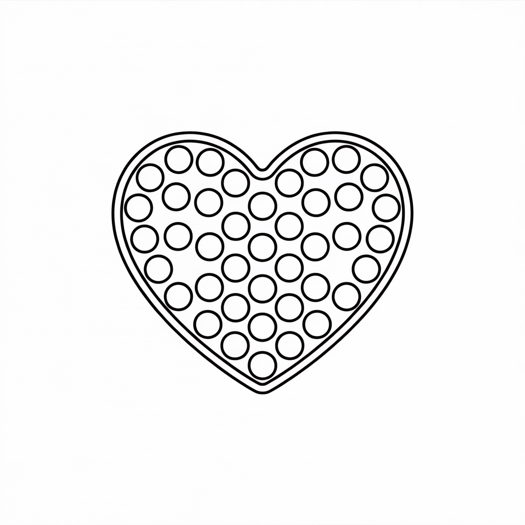 Heart-Shaped Pop It