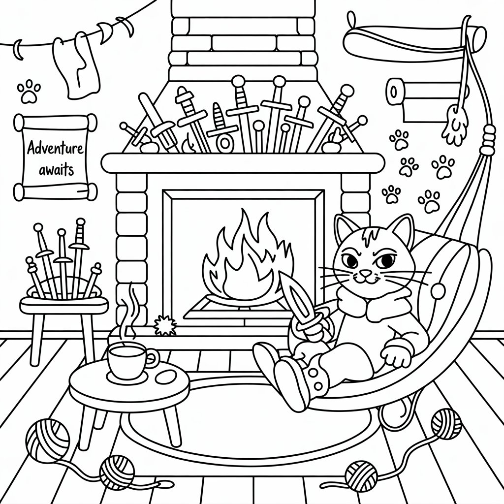 Inside Puss's Cozy Home