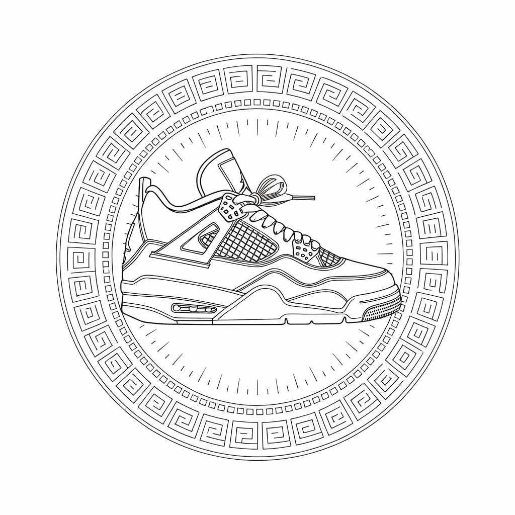 Jordan_4_Inside_a_Circle_Frame