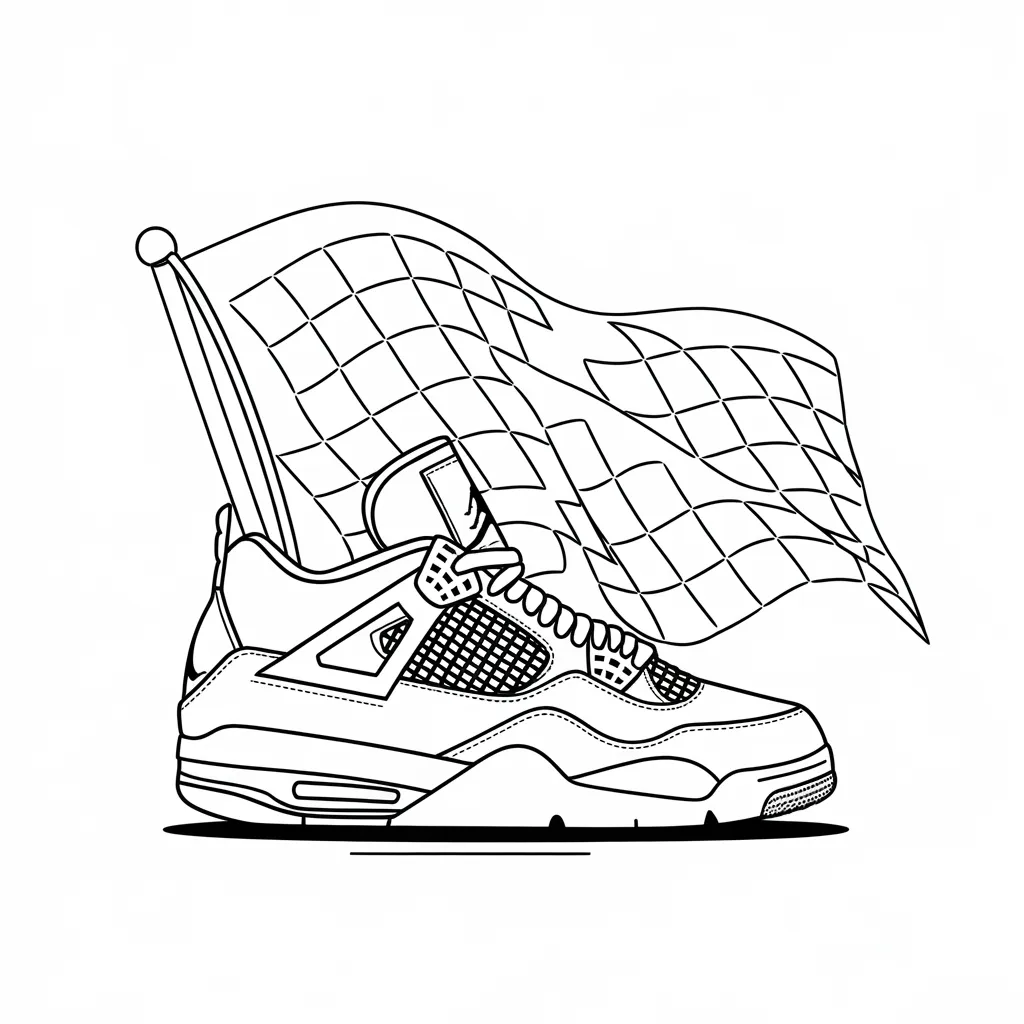 Jordan_4_with_Checkered_Flag_Pattern