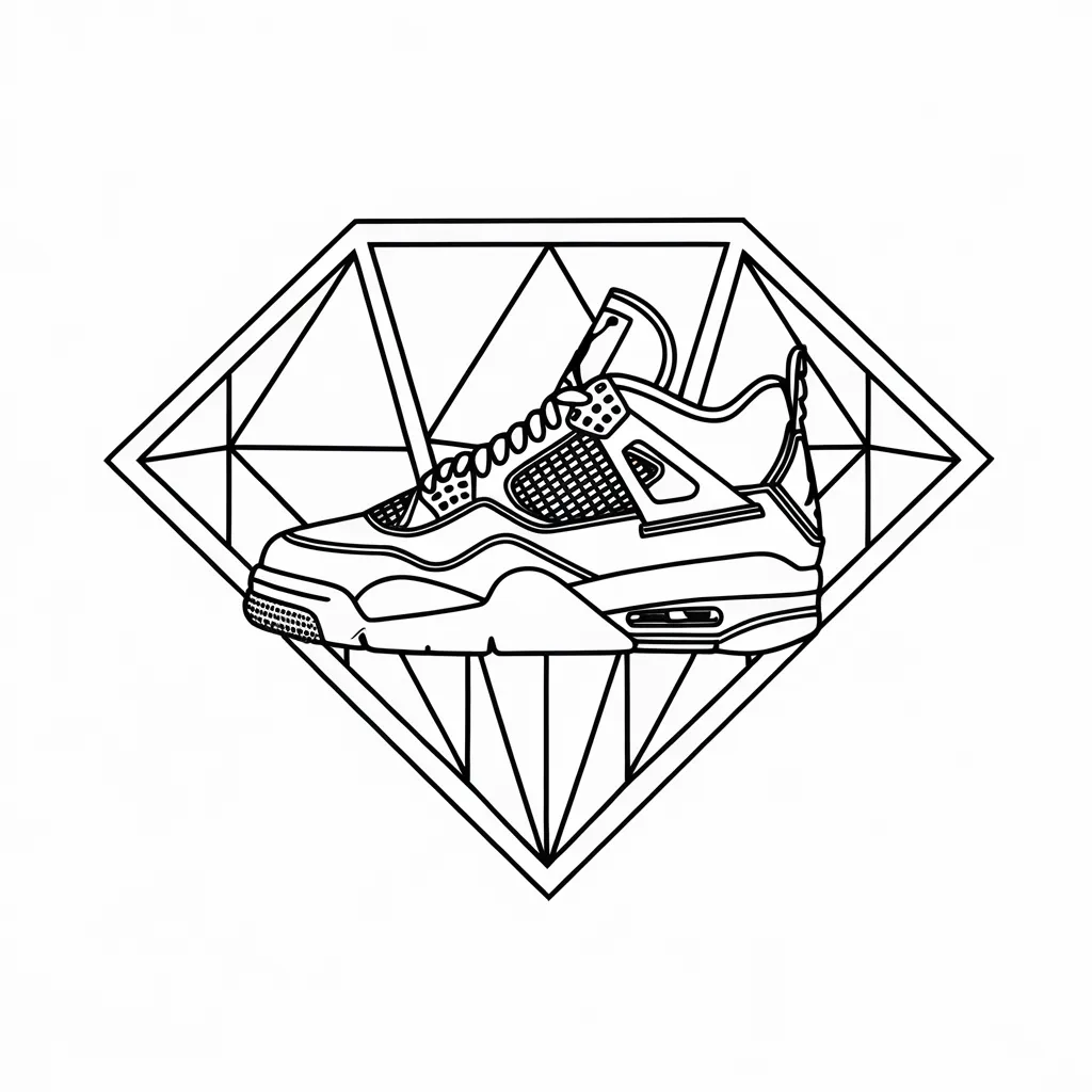 Jordan_4_with_Diamond_Shape_Background