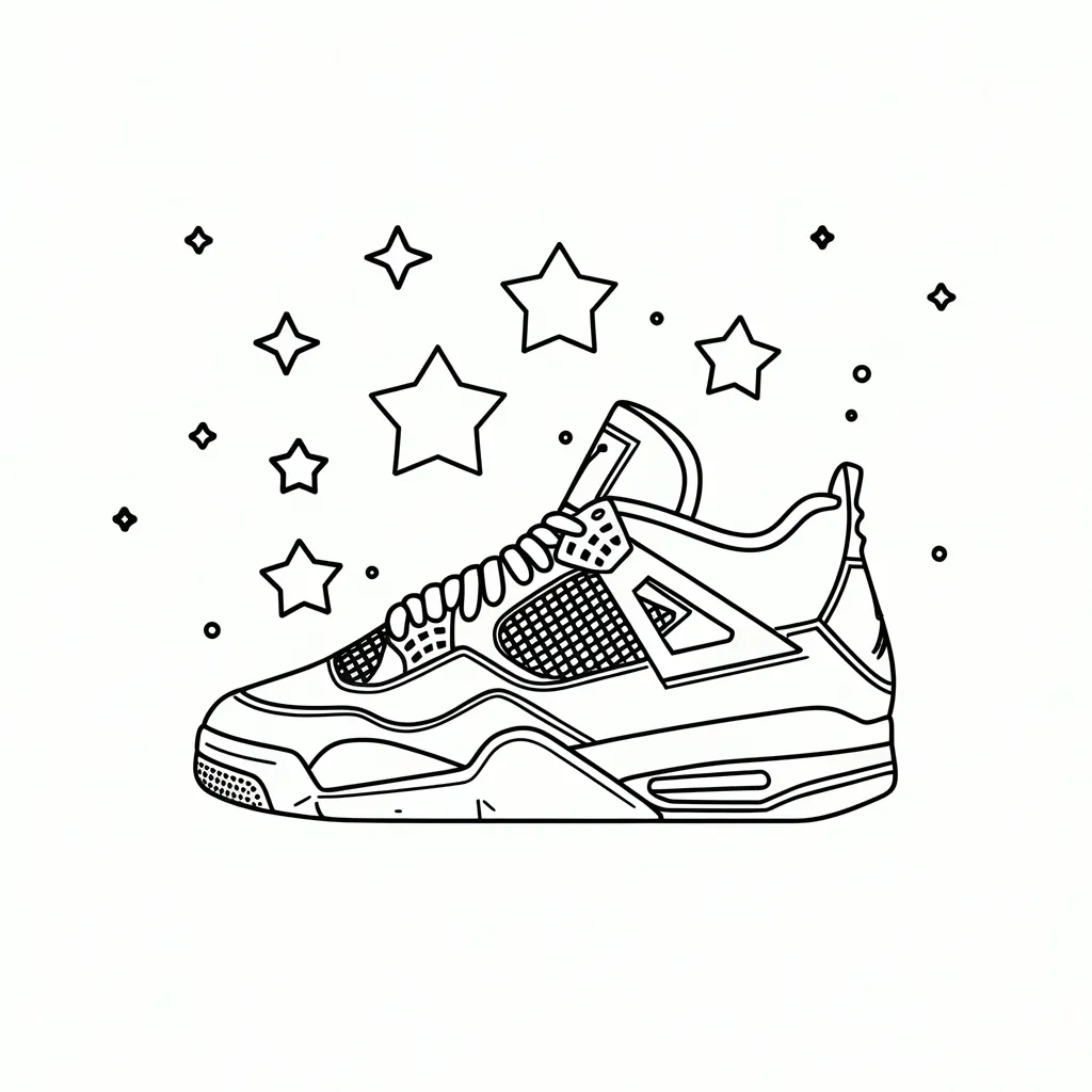 Jordan_4_with_Star_Background_Pattern