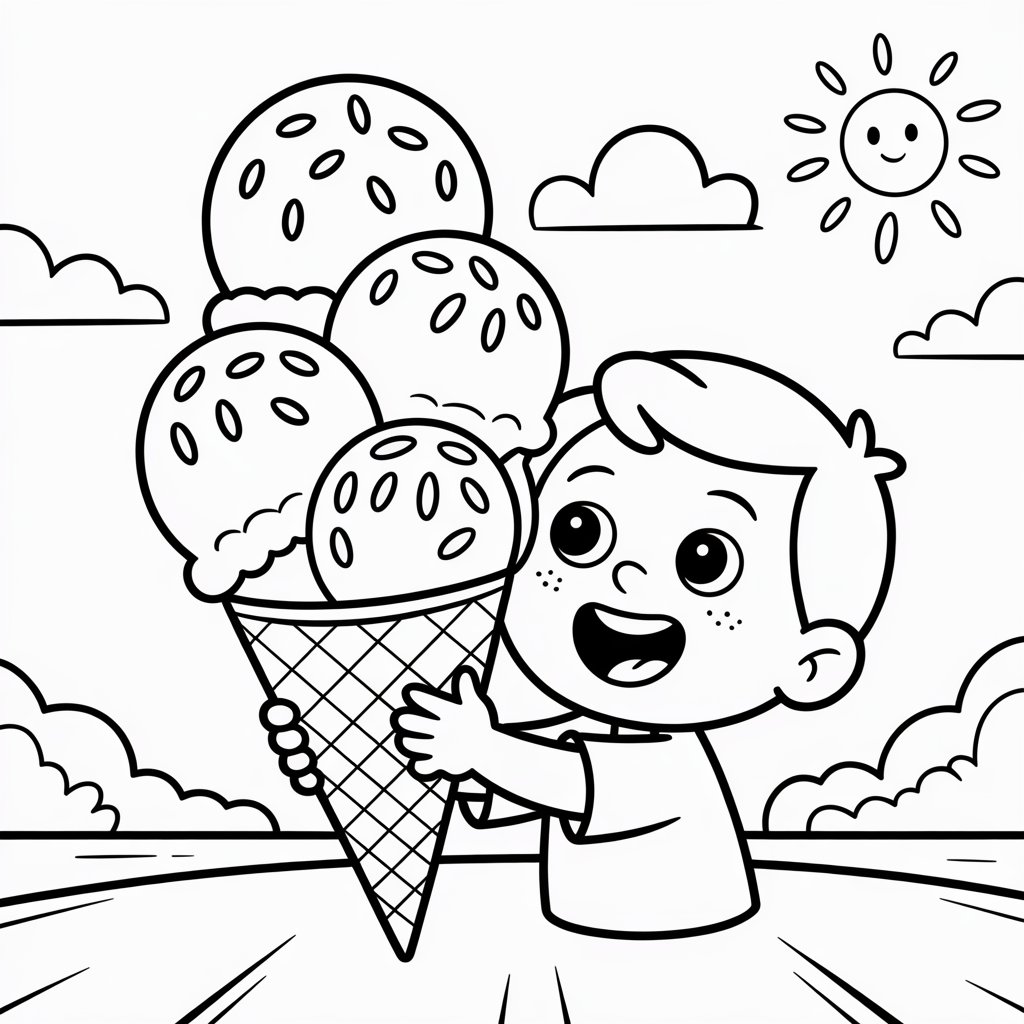 Luca's Ice Cream Day