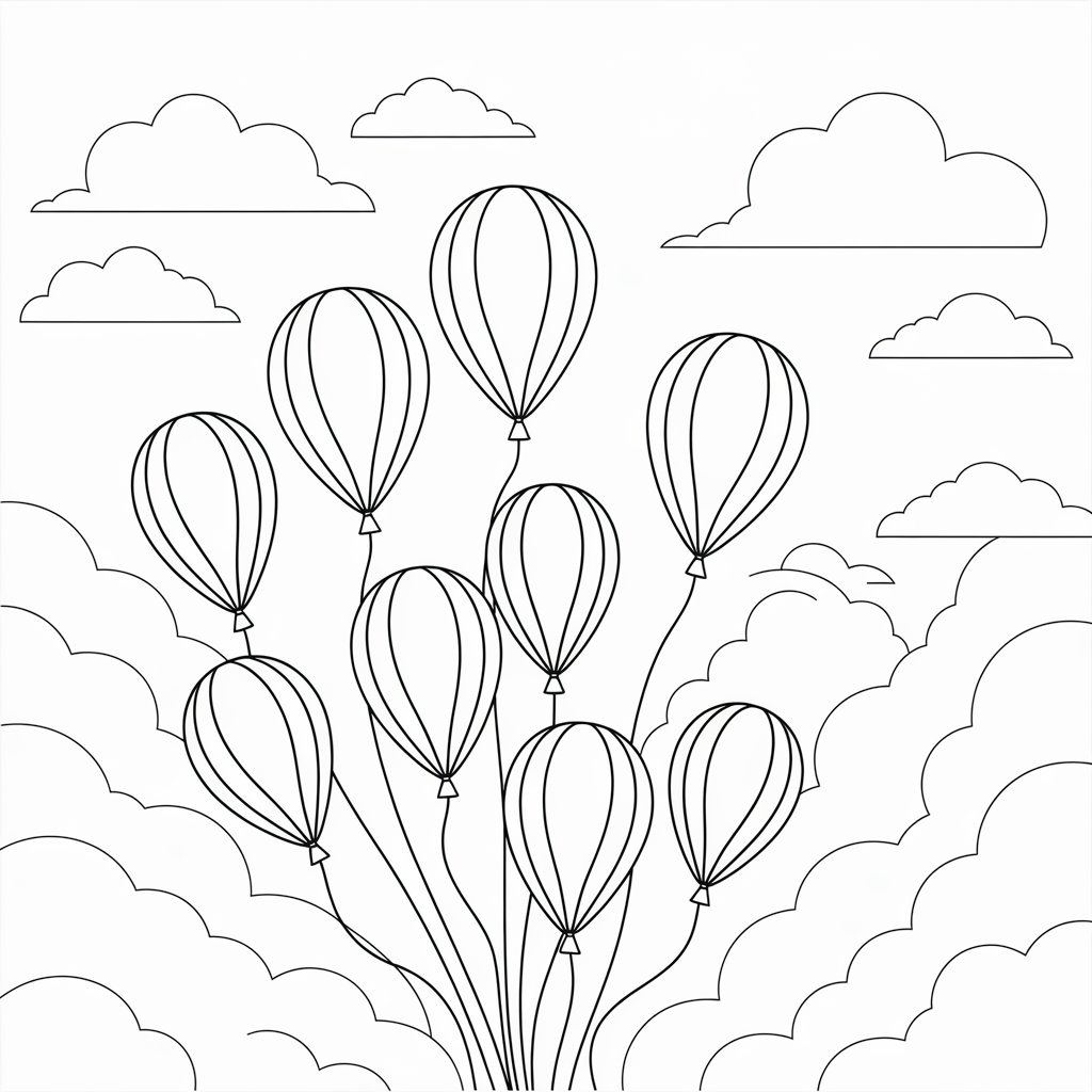 Pop It Balloons in the Sky