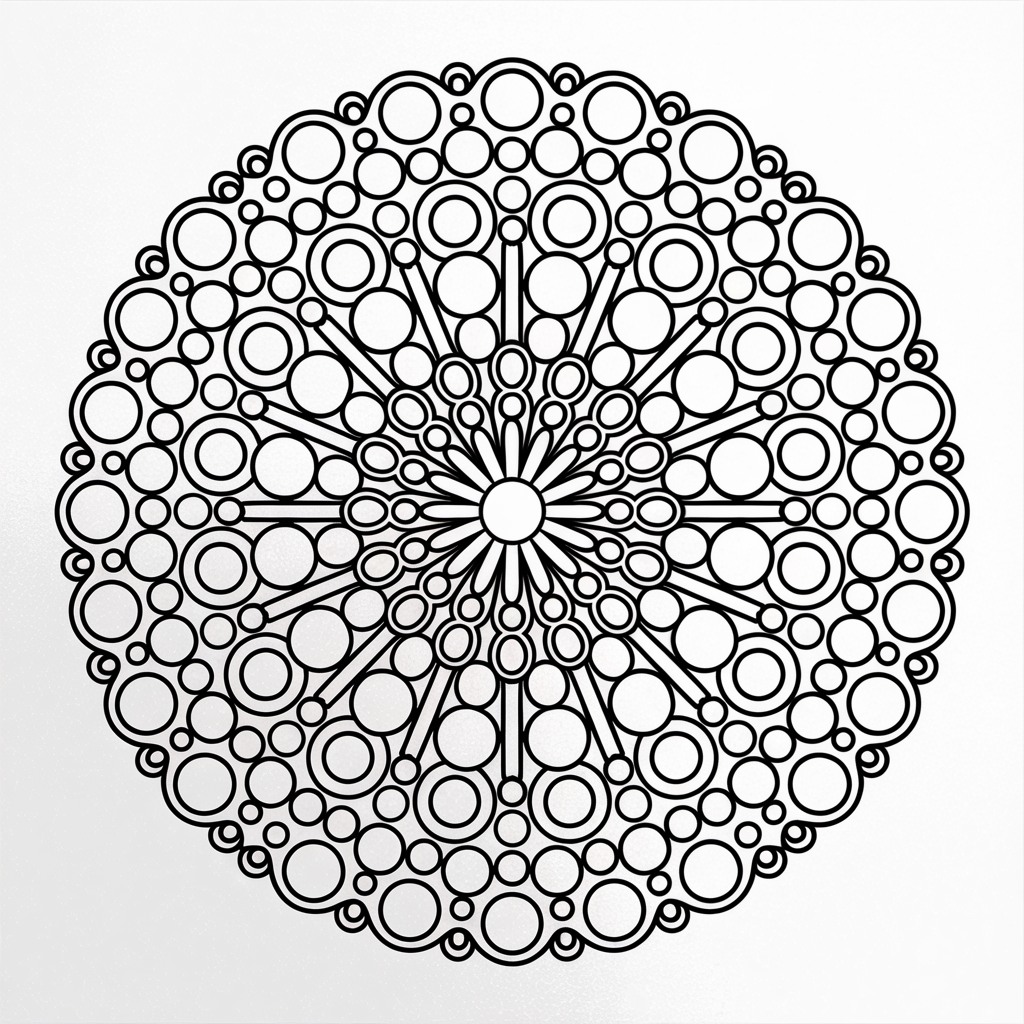 Pop It Mandala Pattern