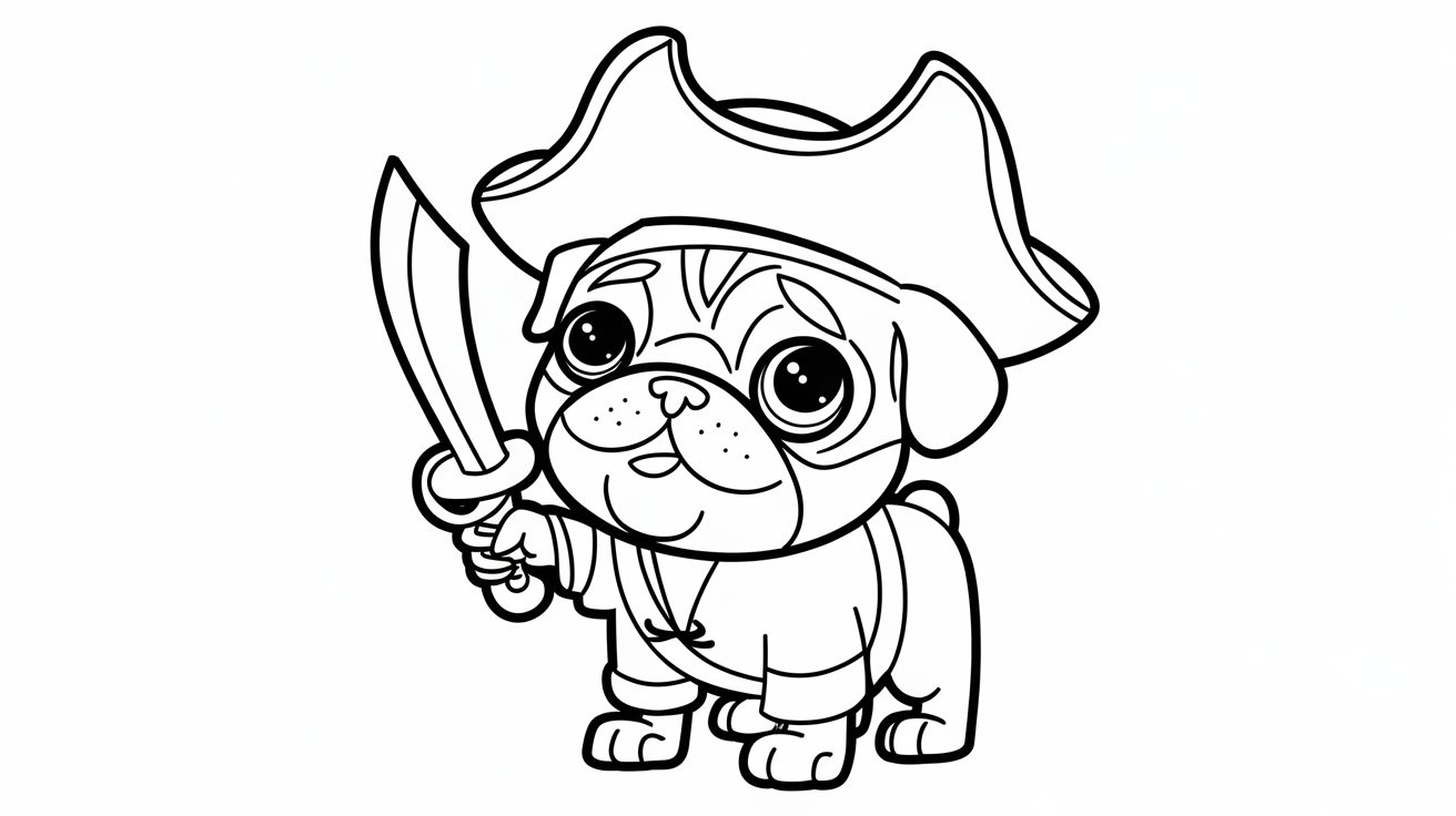 Rolly Dressed as a Pirate