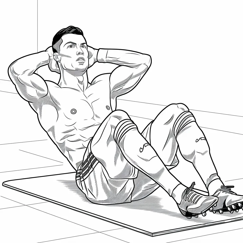 Ronaldo_Doing_Crunches