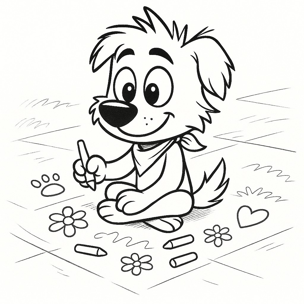 Scooch Pooch's Sidewalk Chalk Art