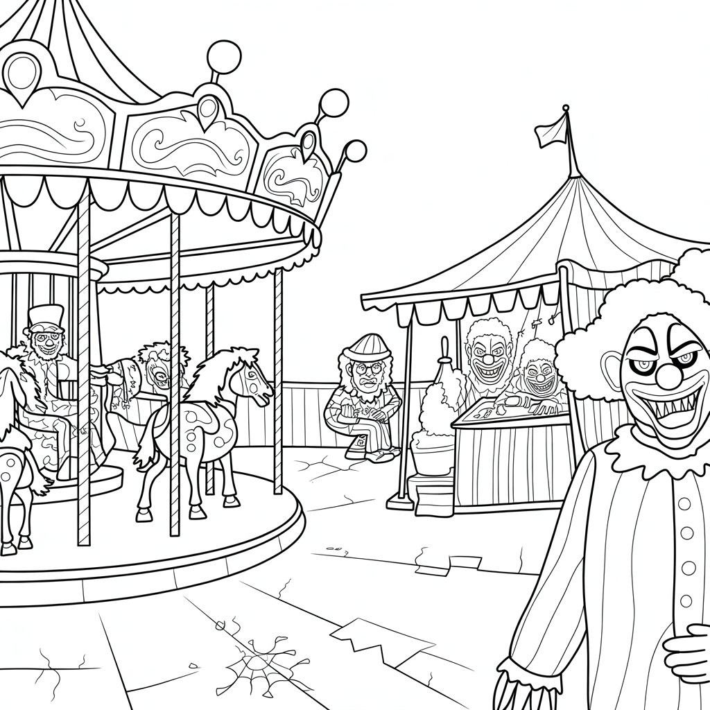 Sinister Carnival Scene