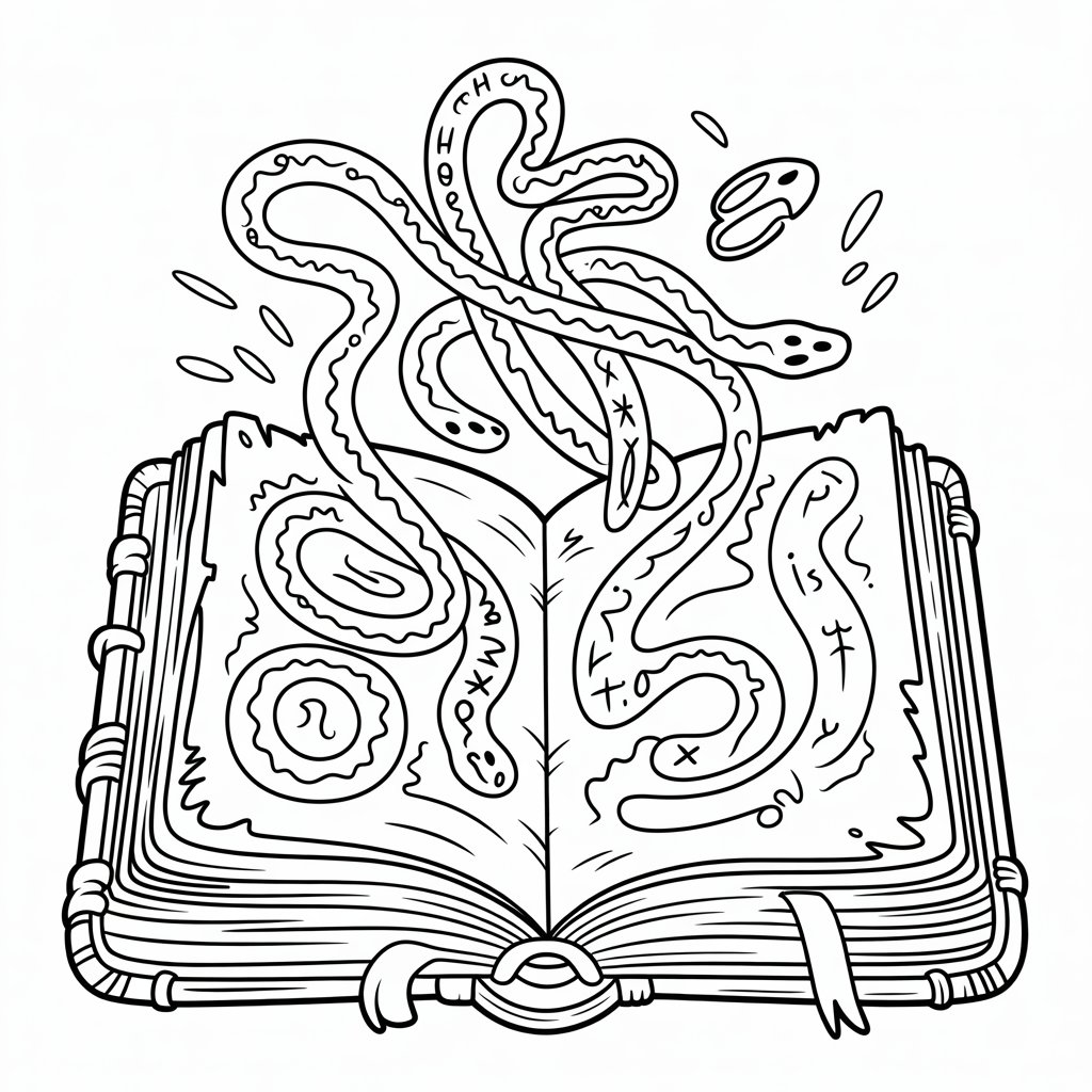 Spellbook with Crawling Runes