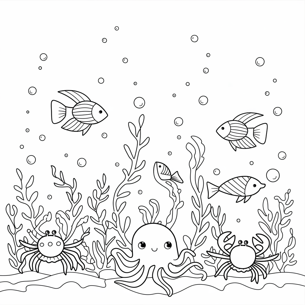 Under-the-Sea Pop It Creatures