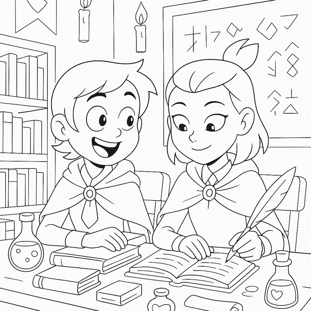 Amity and Luz at Hexside