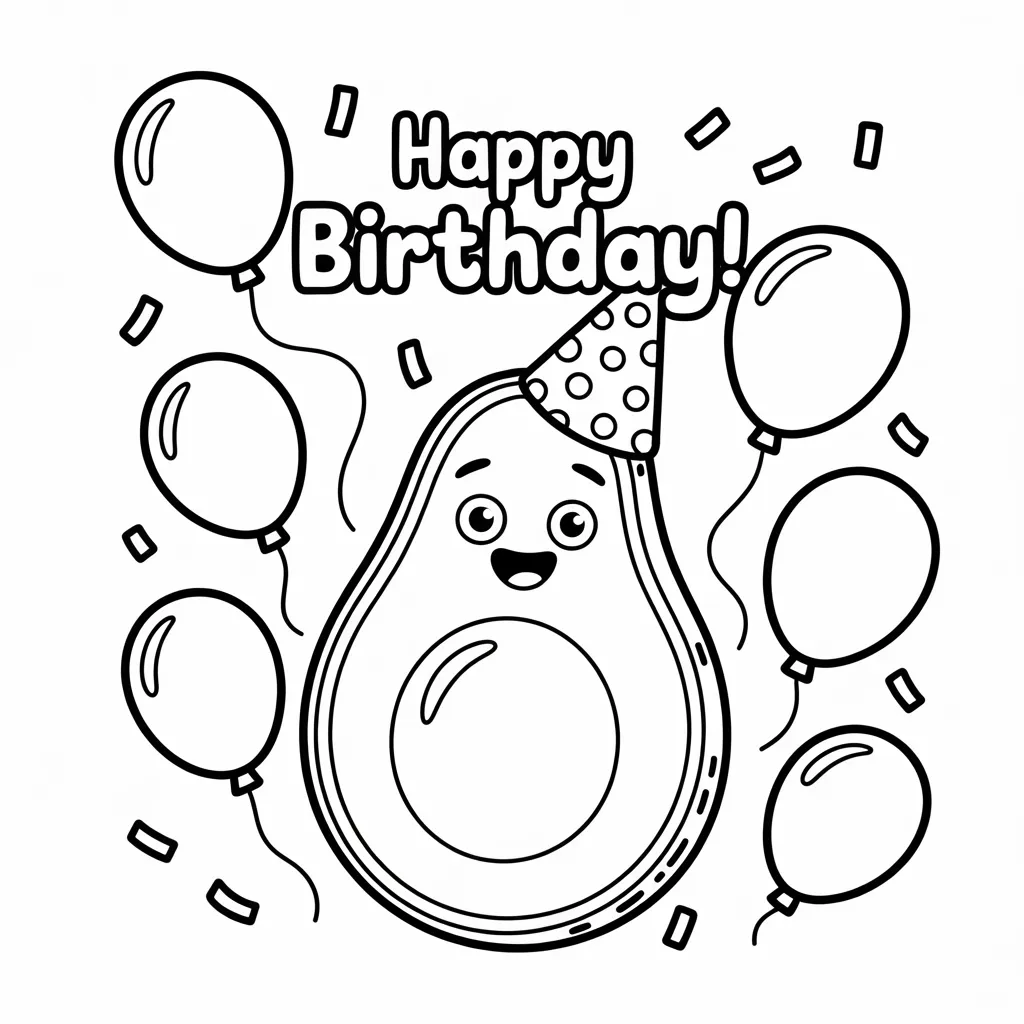 Birthday Party Avocado