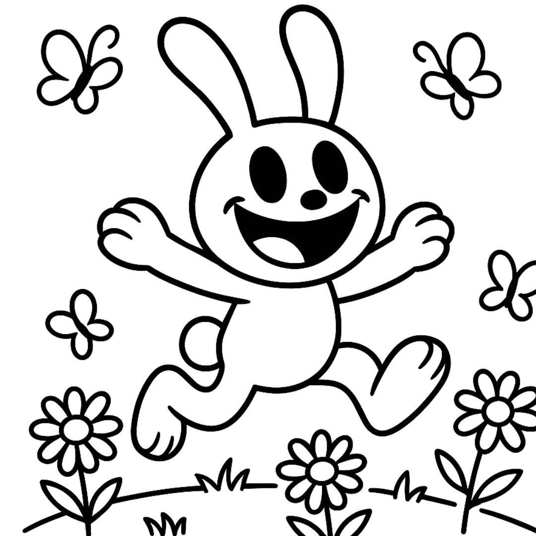 Bunny Smiles in a Meadow