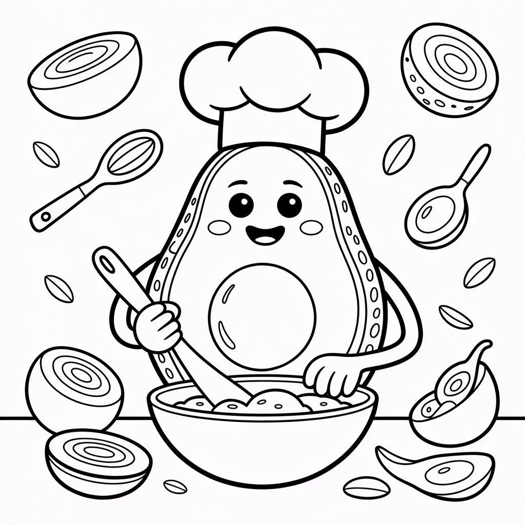 Chef Avocado Cooking
