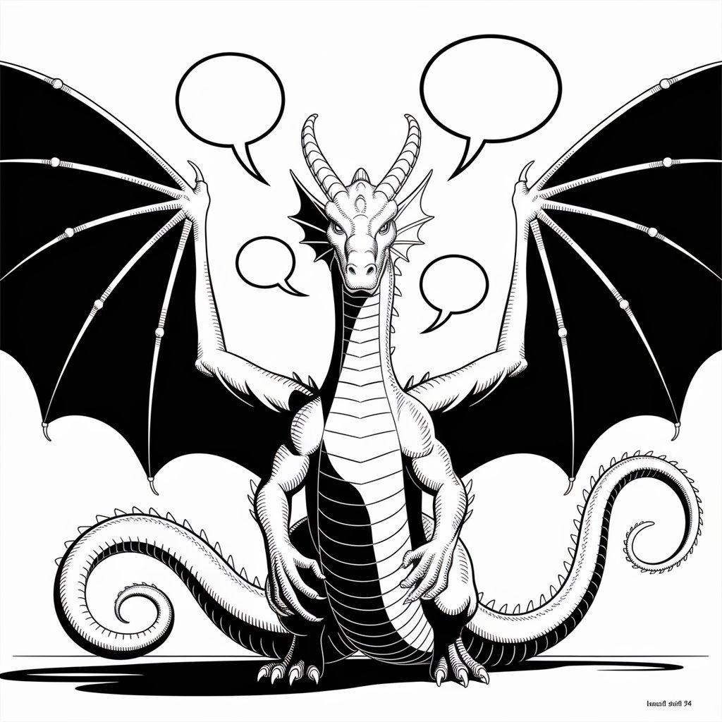 Comic-Style Ghidorah Page