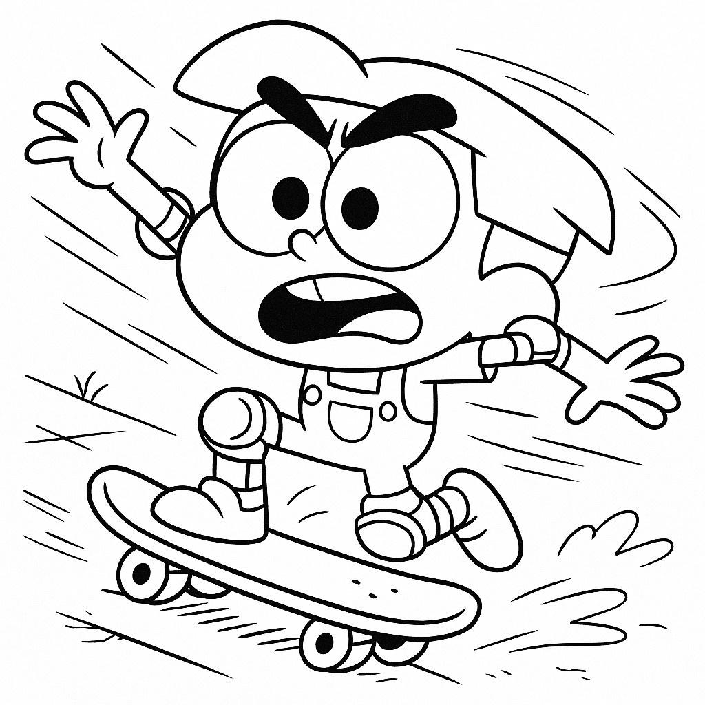 Cricket's Skateboard Learning Curve