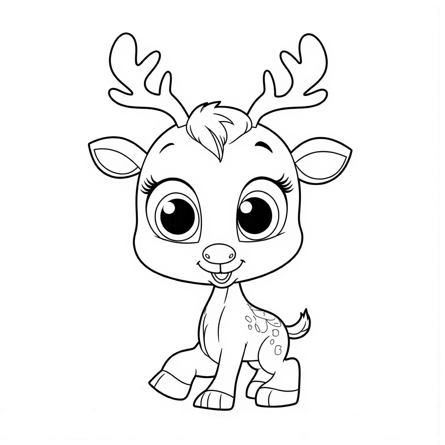 Cute Baby Rudolph