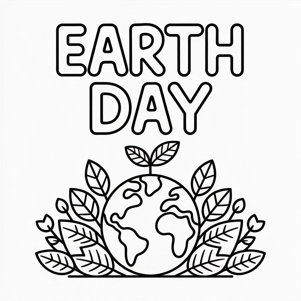 Earth Day Poster with Bold Text