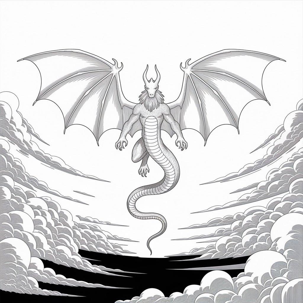 Ghidorah Above the Clouds