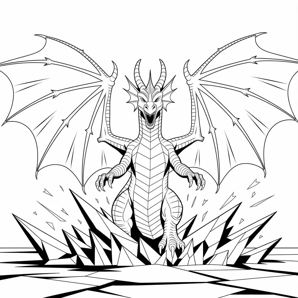 Ghidorah Rising from Ice