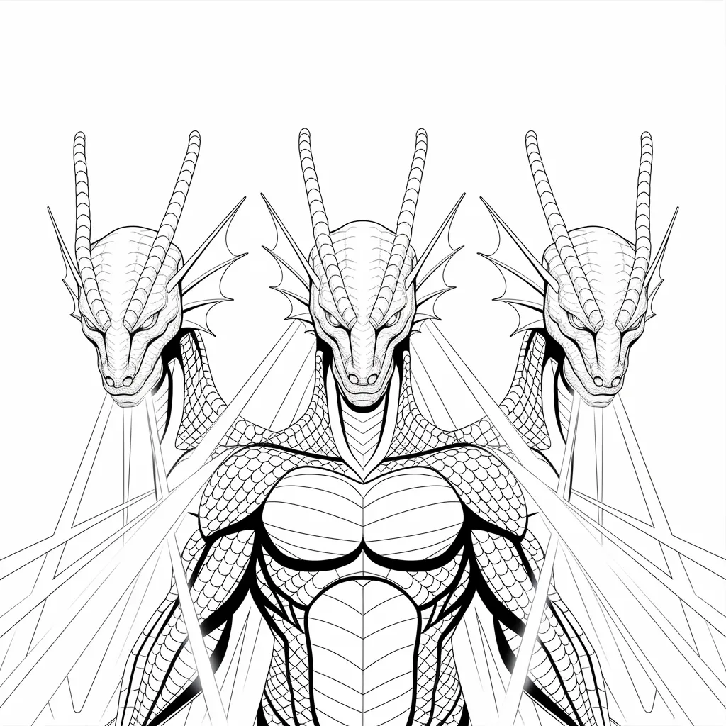 Ghidorah with Kaiju Energy Beams