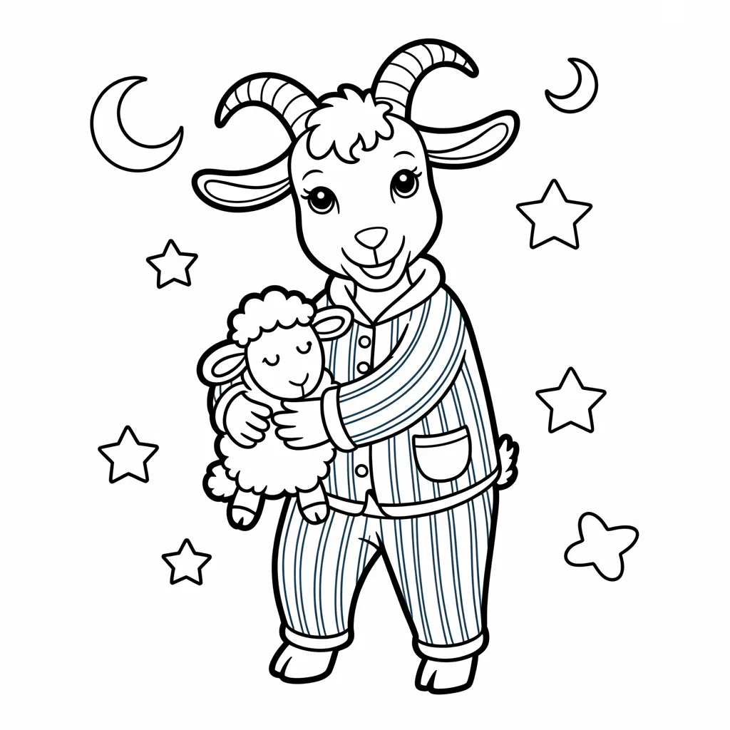 Goat in Pajamas