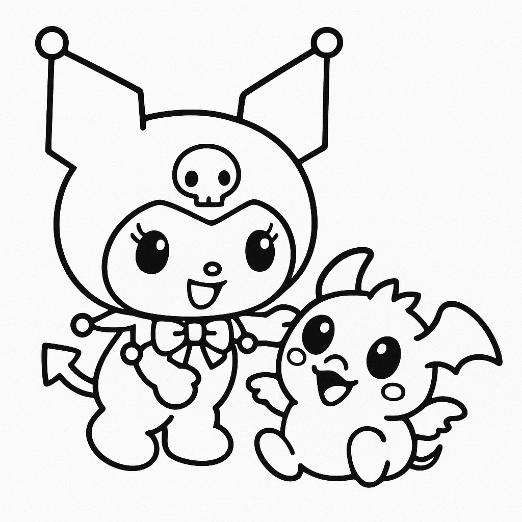 Kawaii_Kuromi_and_Baku_Her_Sidekick