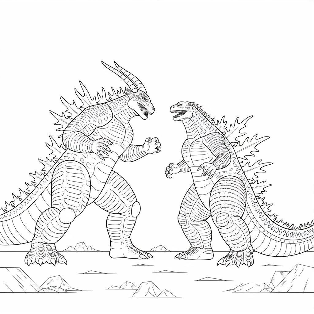 King Ghidorah vs. Godzilla