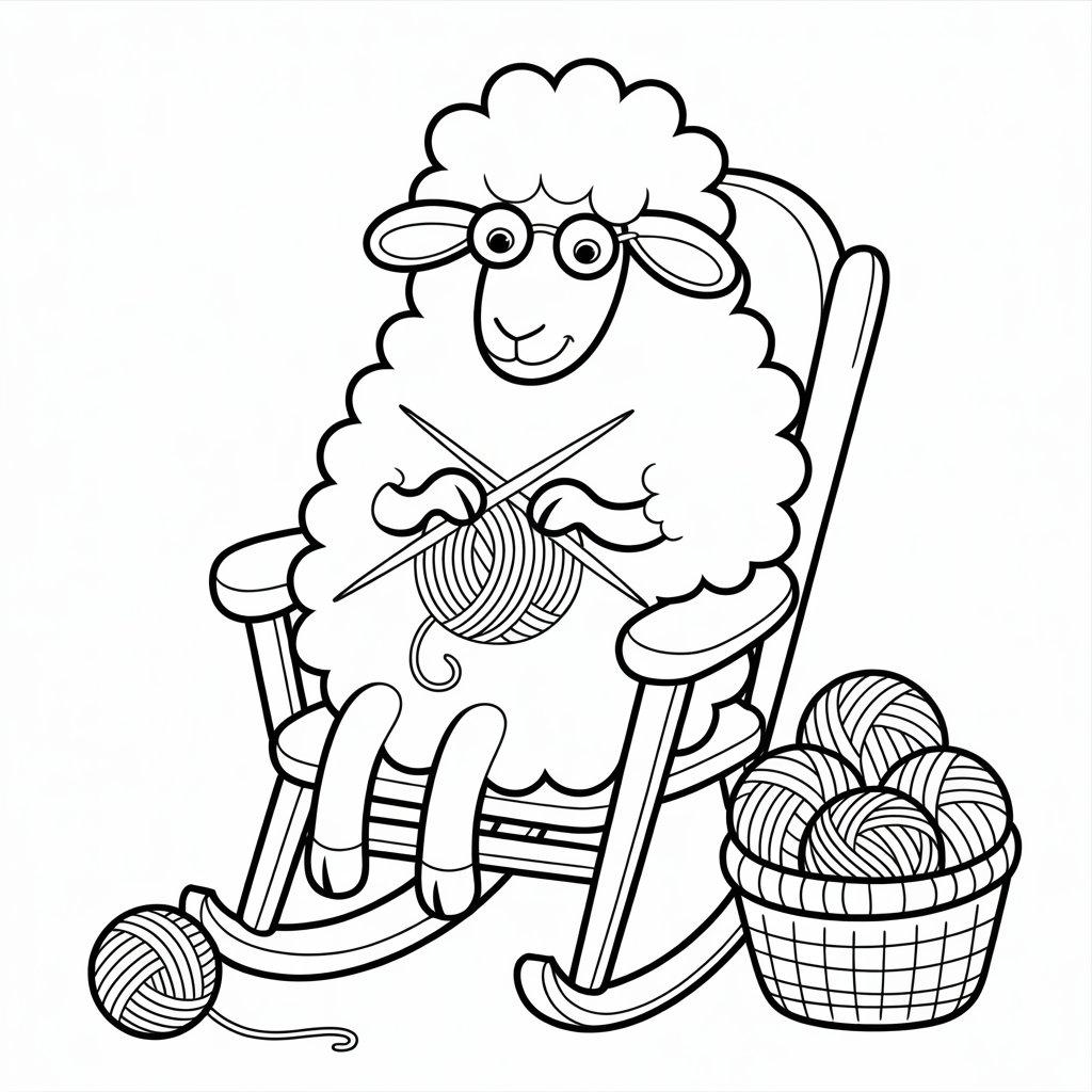 Knitting Sheep