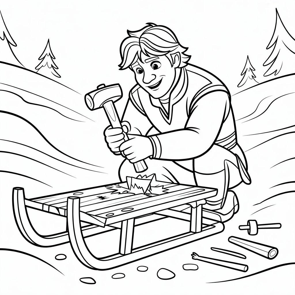 Kristoff_Fixing_a_Broken_Sled