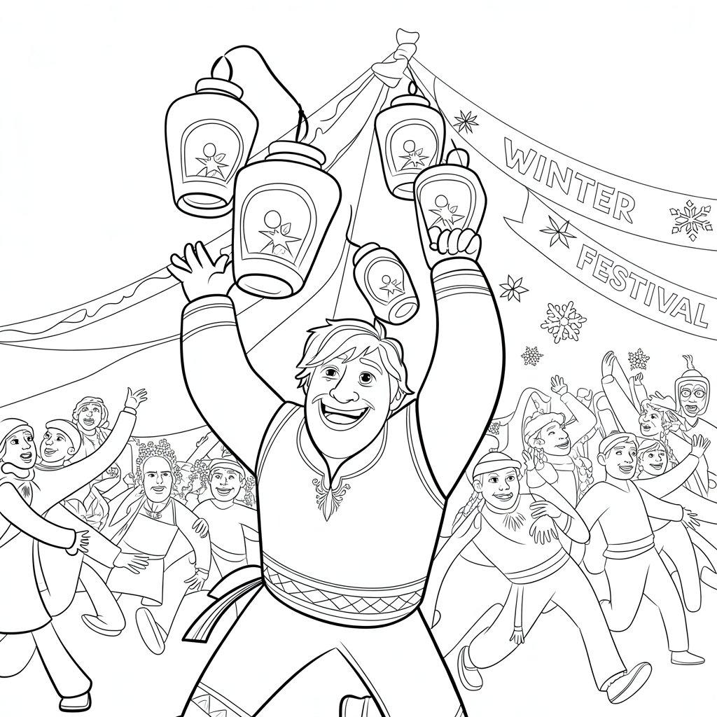 Kristoff_Holding_Lanterns_in_a_Festival_Parade