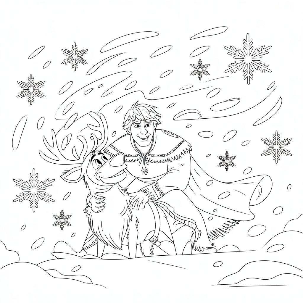 Kristoff_Shielding_Sven_from_a_Snowstorm