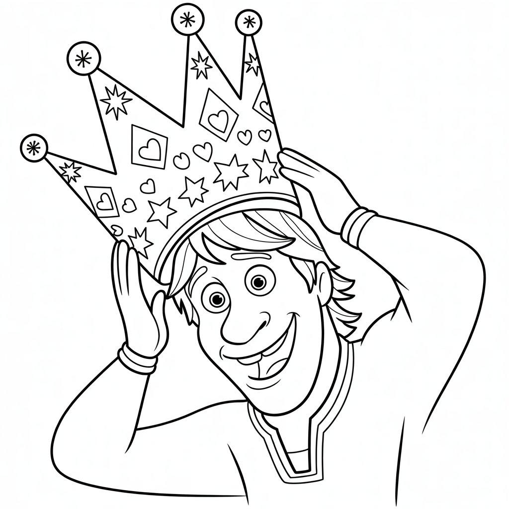 Kristoff_Trying_on_a_Goofy_Crown