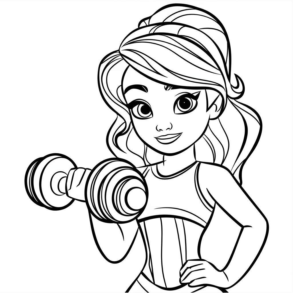 Luisa Madrigal with Dumbbells