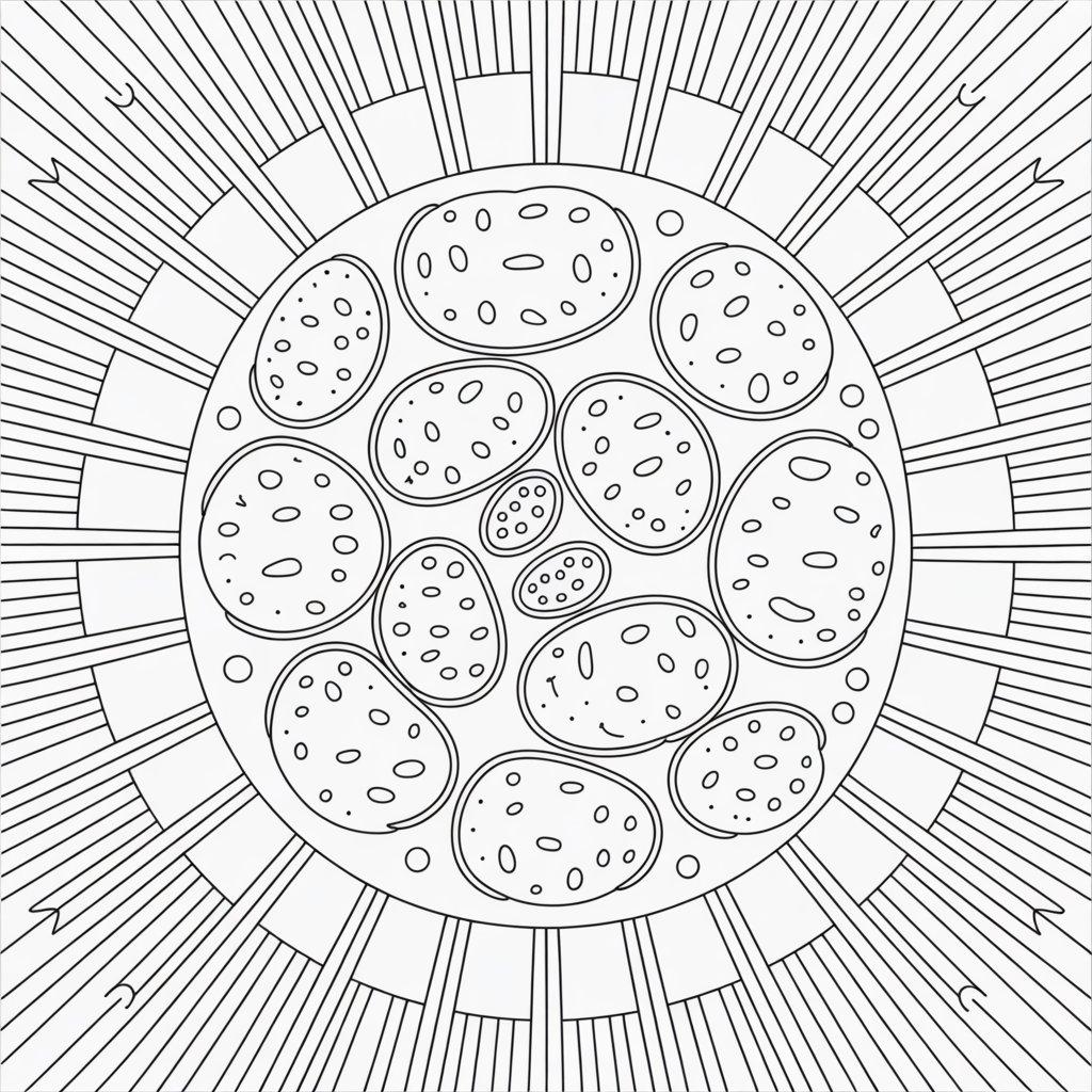 Mandala-Style Potato Pattern