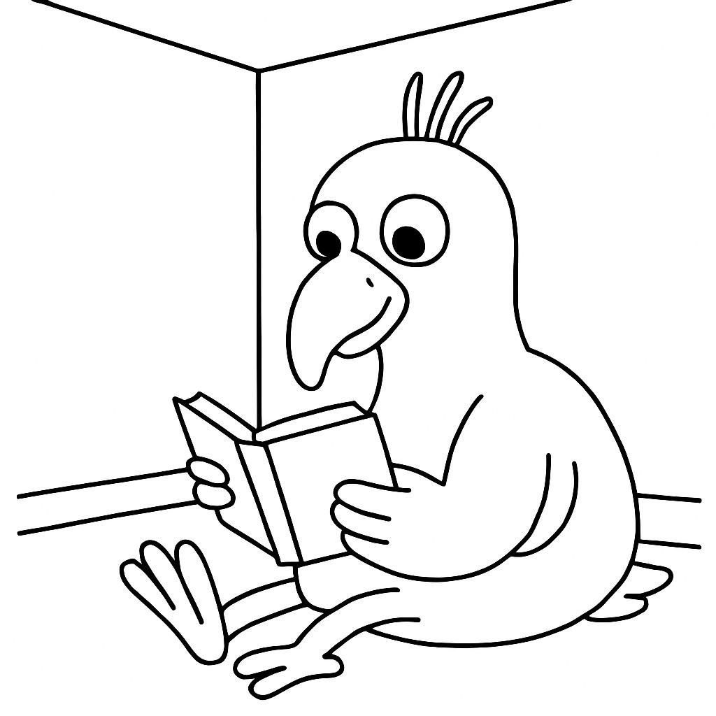 Opila_Bird_Reading_a_Book