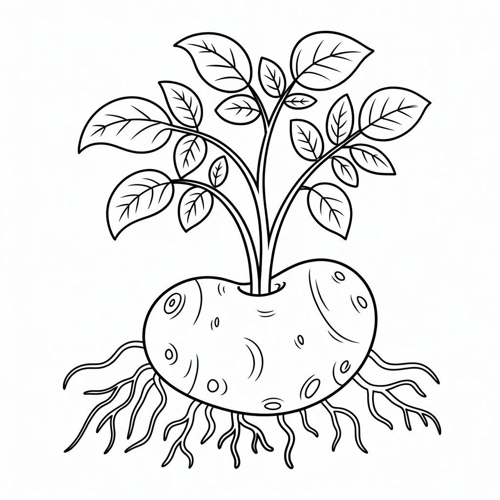 Potato Sprouting Leaves