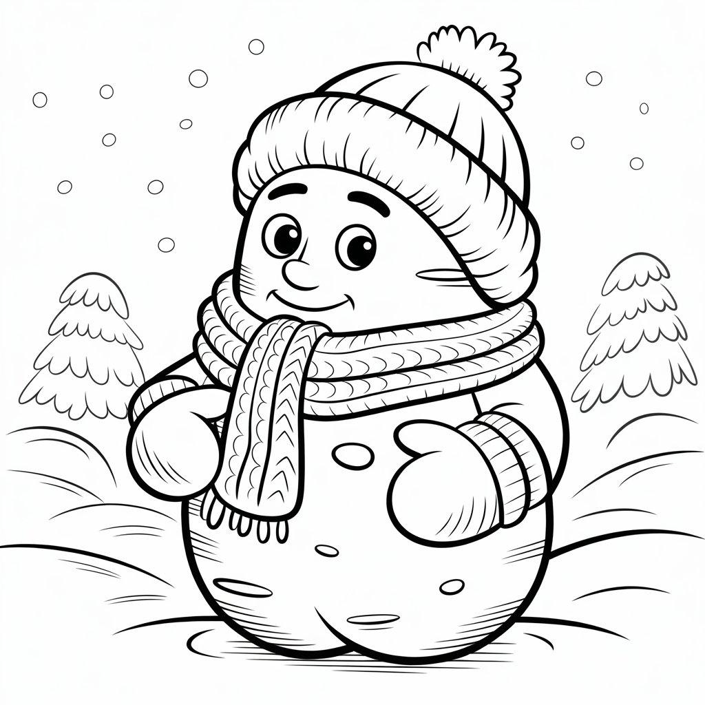 Potato in Winter Clothes