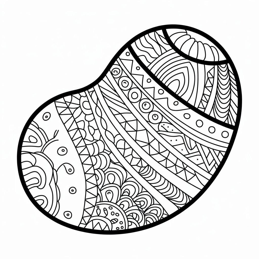 Potato with Doodle Patterns