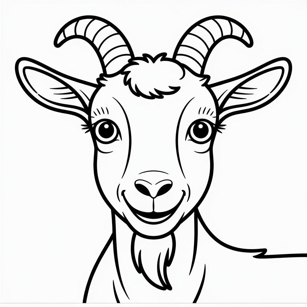 Smiling Goat Close-up