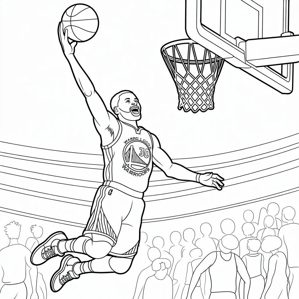 Steph Curry Making a Layup